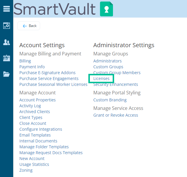 Settings_-_Licenses_option.png