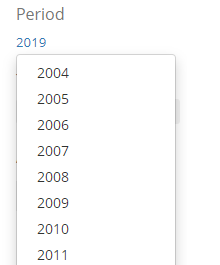 Image of engagement year menu. See information above