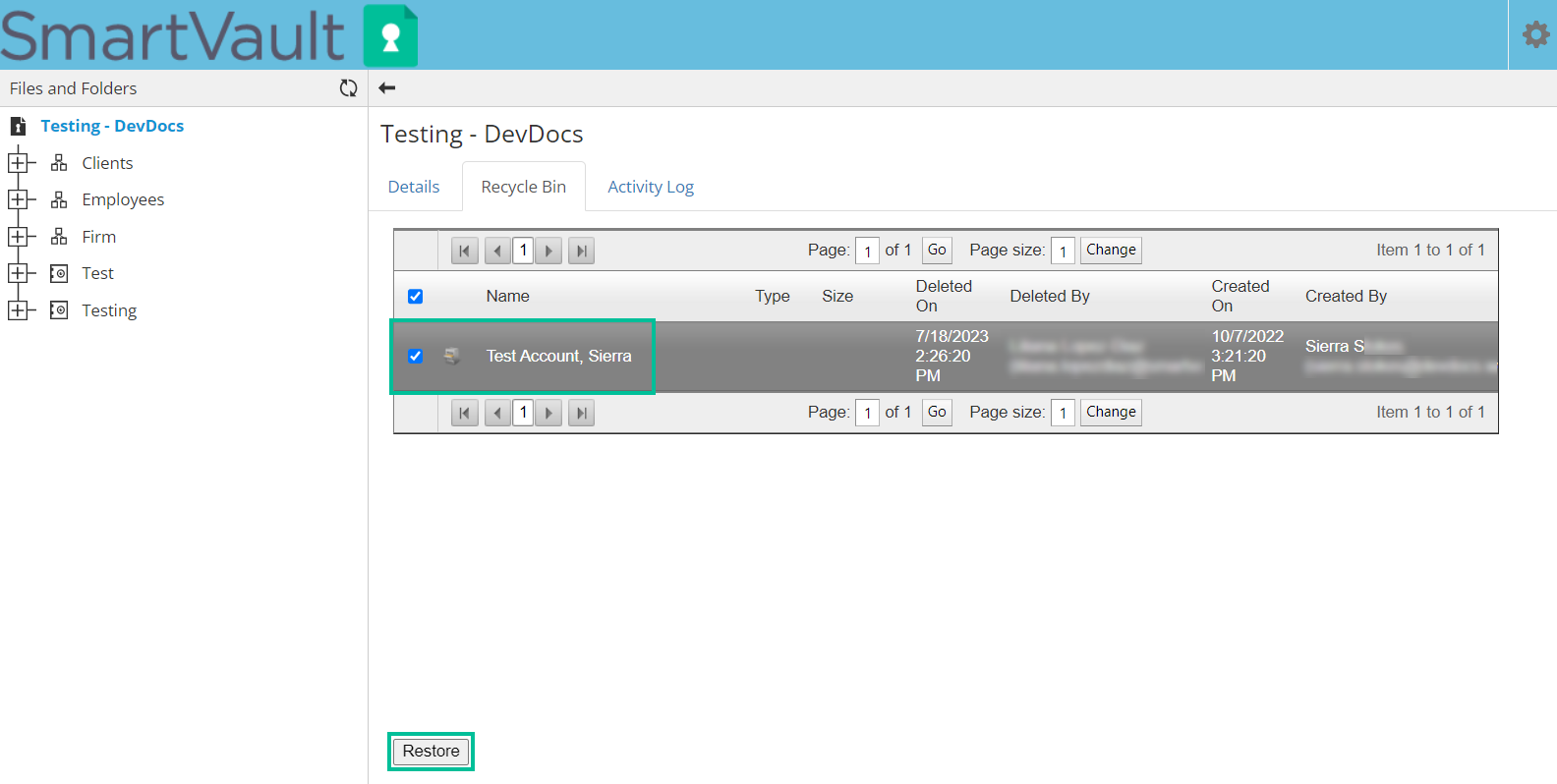 Dashboard - Recycle Bin Restore Client.png