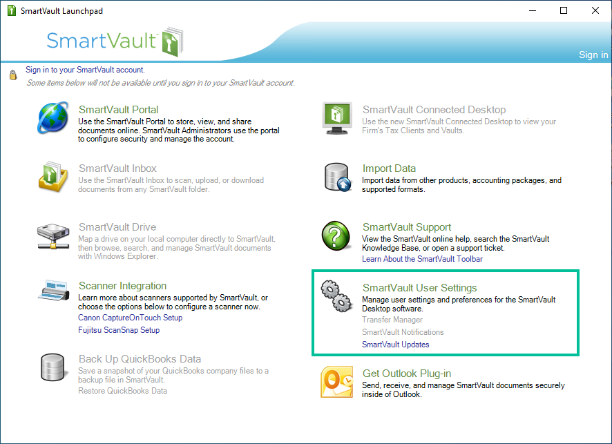 SV - Launchpad User Settings.png