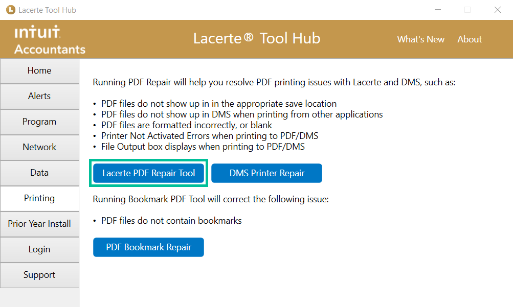 Image of Lacerte tool hub. See information above