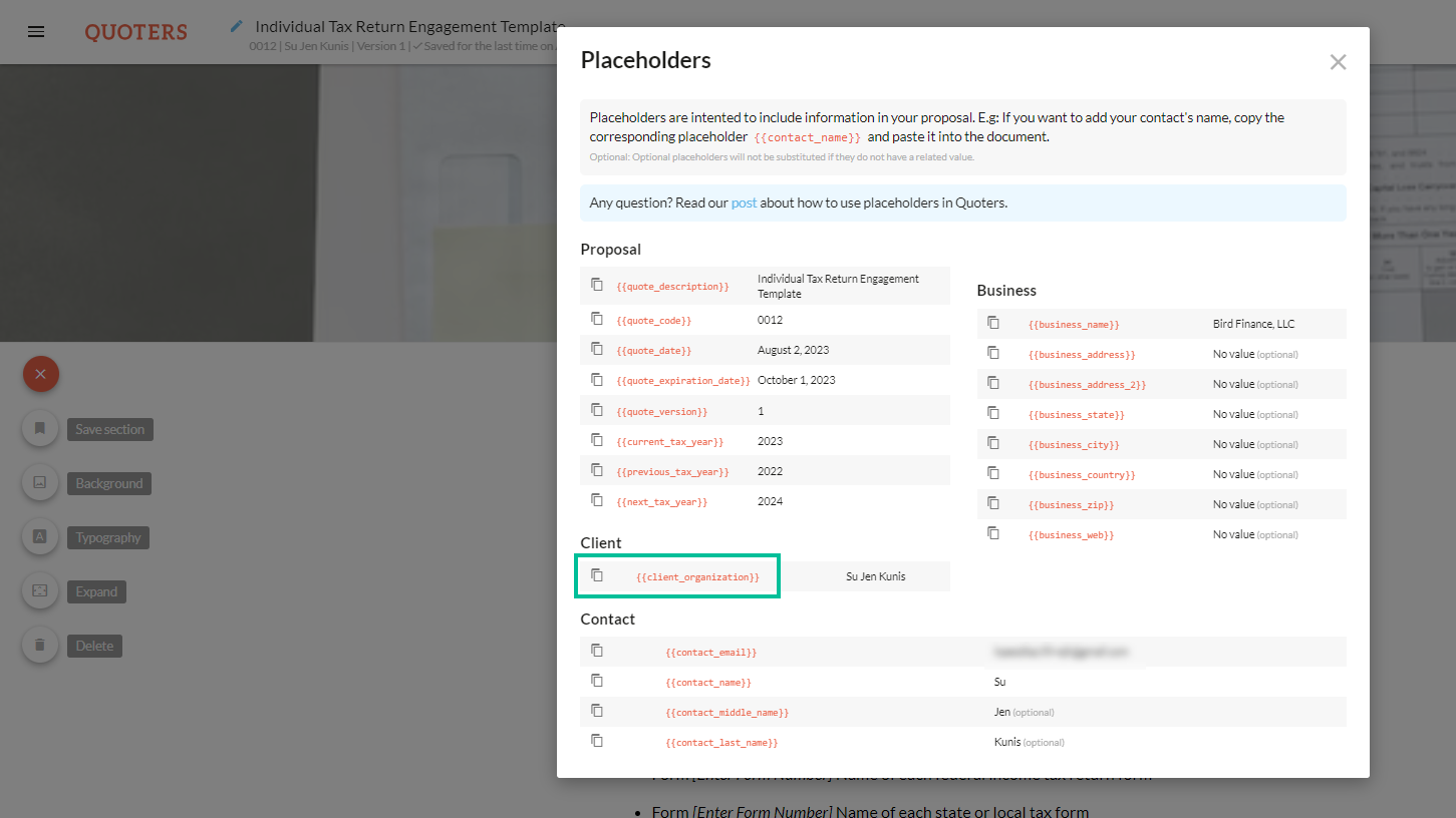 QT - Placeholder client organization.png
