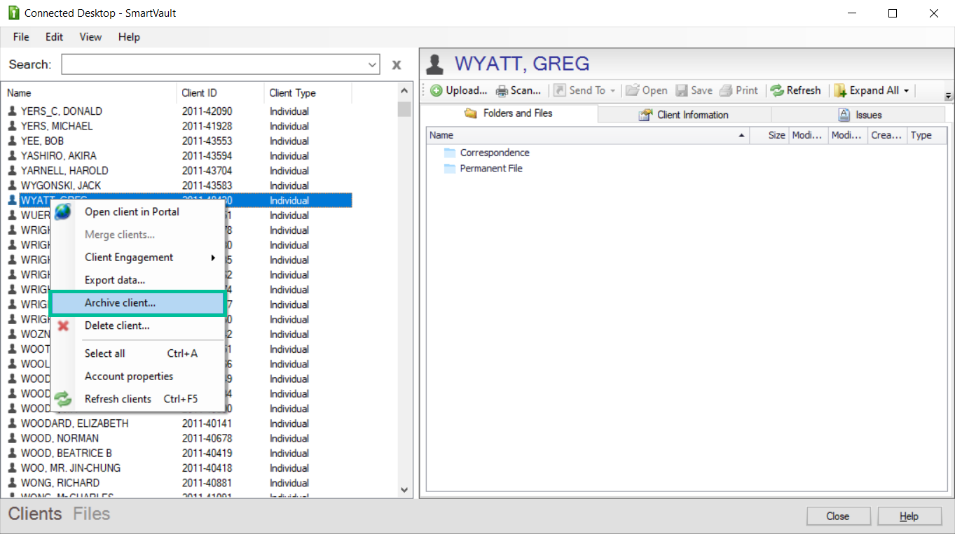 Select_and_archive_client.png